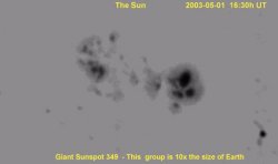 Giant Sunspot Group 349