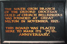 Oxford Diocesan Guild of Church Bellringers South Oxon Branch