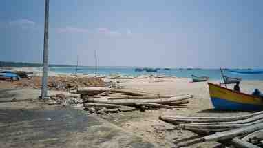 Devastated beach
