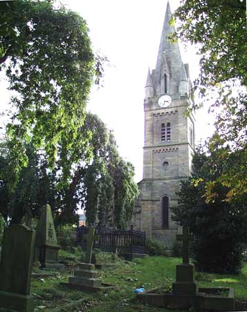 St. James Benwell where Grainger is buried
